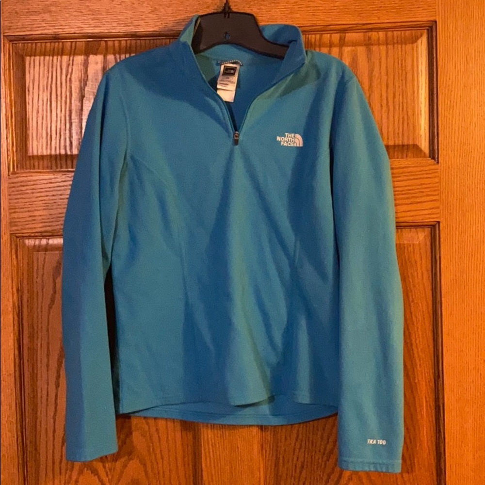 North face blue long sleeve